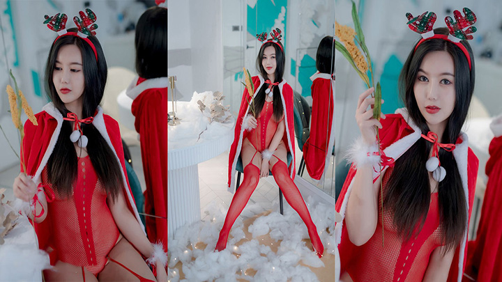 JVID国模私拍,【木木森】,极品御姐,奶子又白又大难得,圣诞妹妹香艳气息浓郁